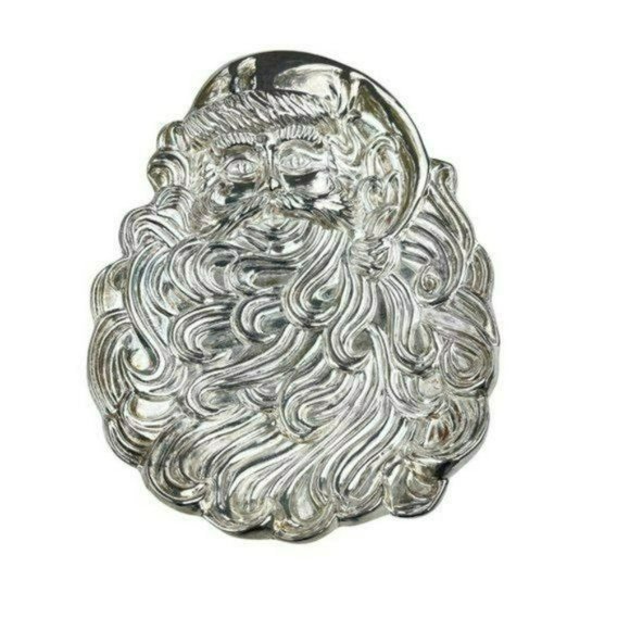 International Silver‎ Co Vintage Silver Plated Santa Clause Christmas Candy Dish - Picture 4 of 7